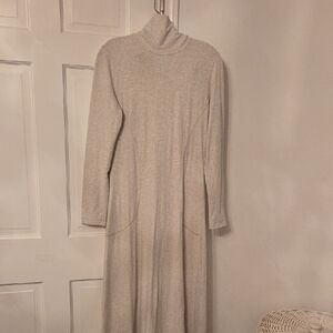 Athleta Soft Cream Long Sleeve Dress